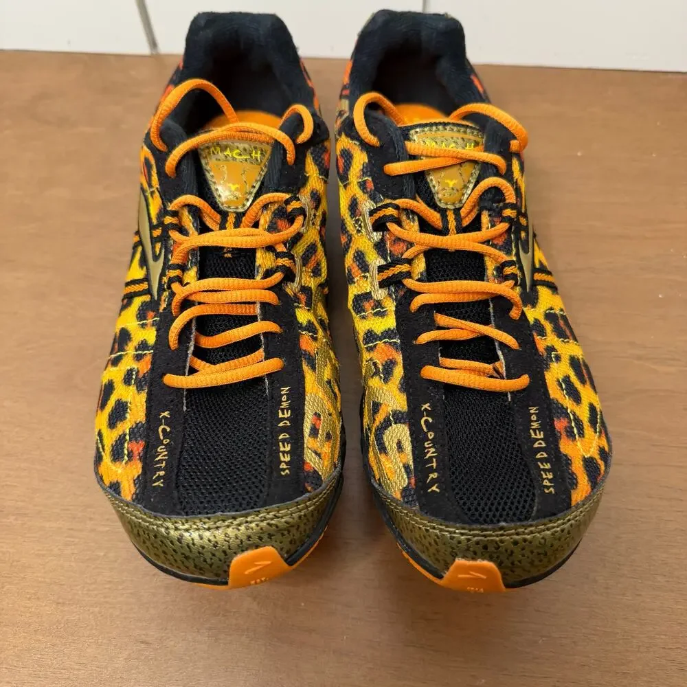 Brooks Speed Demon Running Shoes Women's 8.5 Black Orange Lightweight Trainer